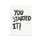 Who Started It? - Digital Download - burnt peach.