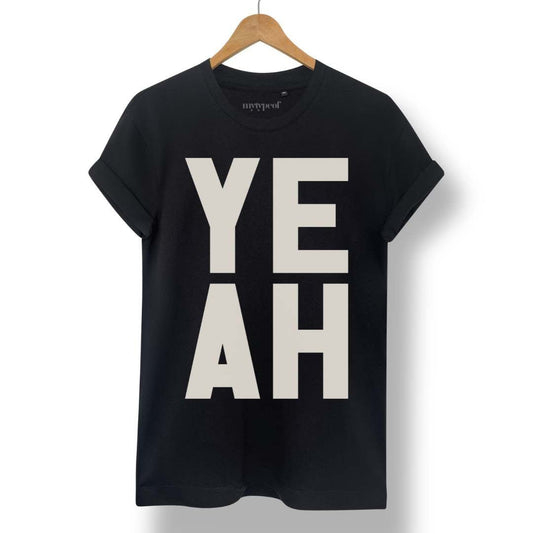 YEAH | Black | M - burnt peach.