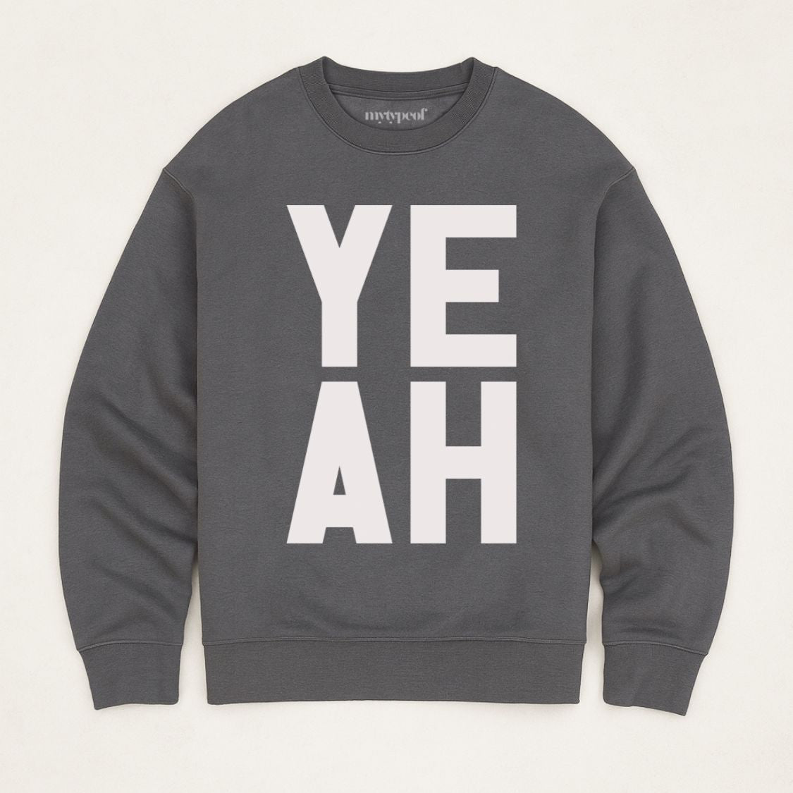 YEAH | Iron Grey | M - burnt peach.