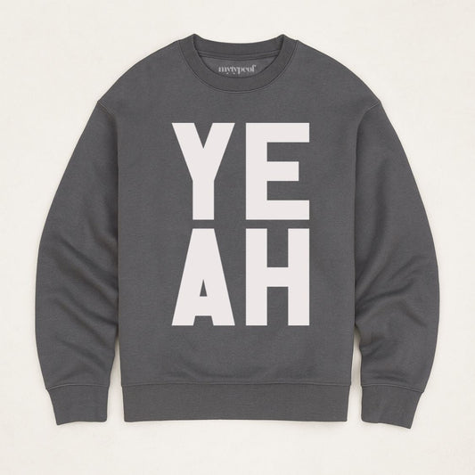 YEAH | Iron Grey | M - burnt peach.
