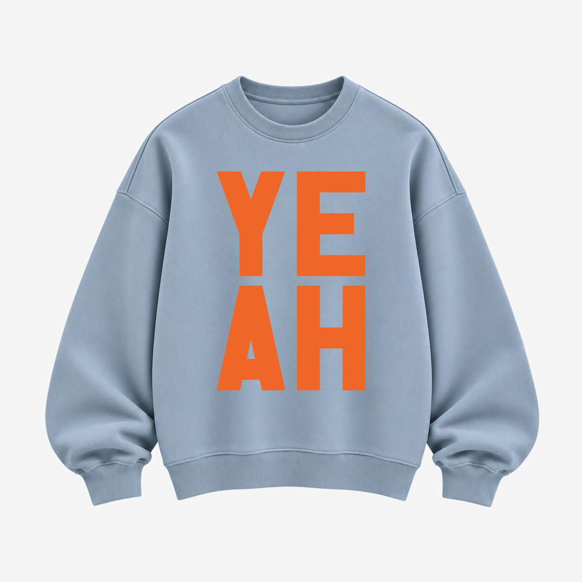 YEAH organic sweatshirt in aquamarine by Burnt Peach