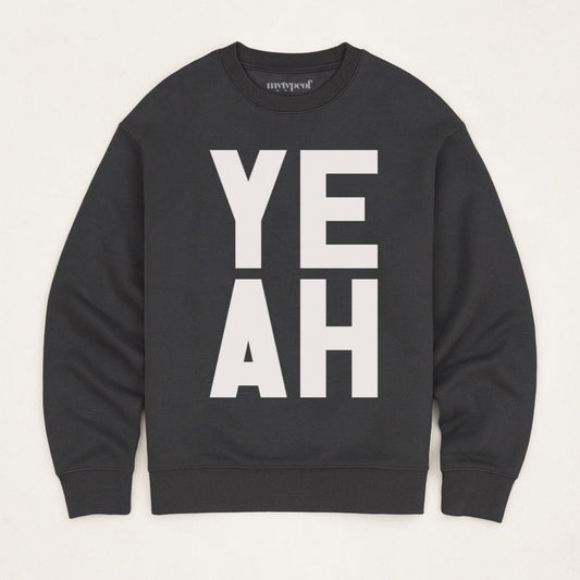 YEAH | Premium Organic Sweatshirt - burnt peach.