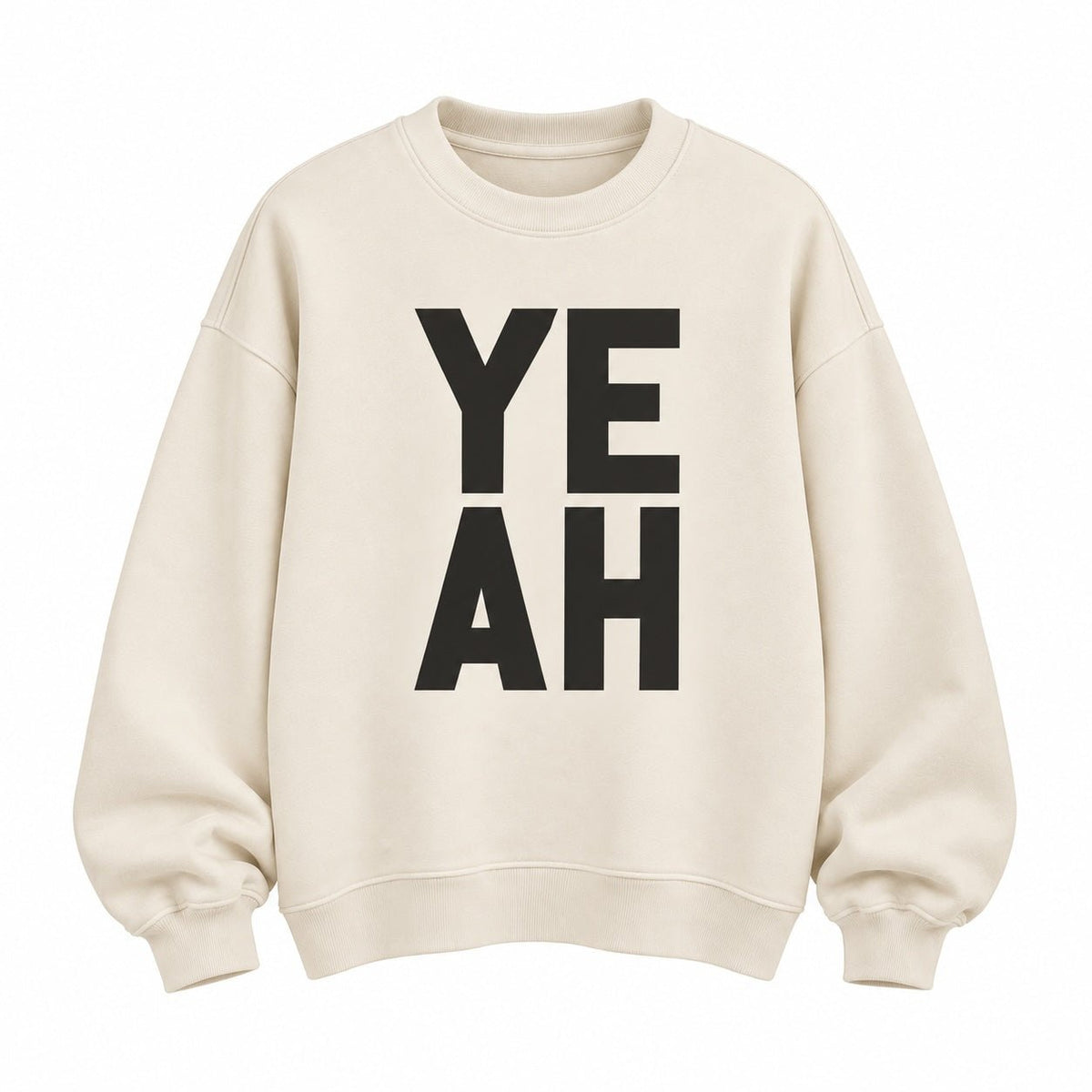 YEAH | Premium Organic Sweatshirt - burnt peach.