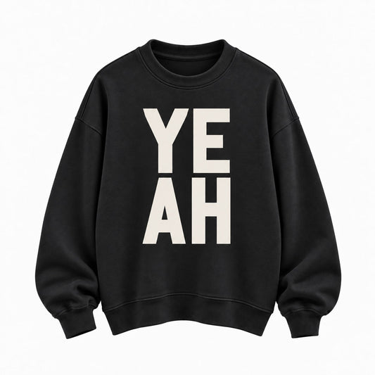 YEAH | Premium Organic Sweatshirt - burnt peach.