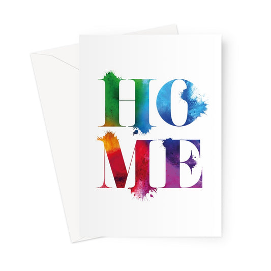 HOME - Pandemic Print - Rainbow Greeting Card