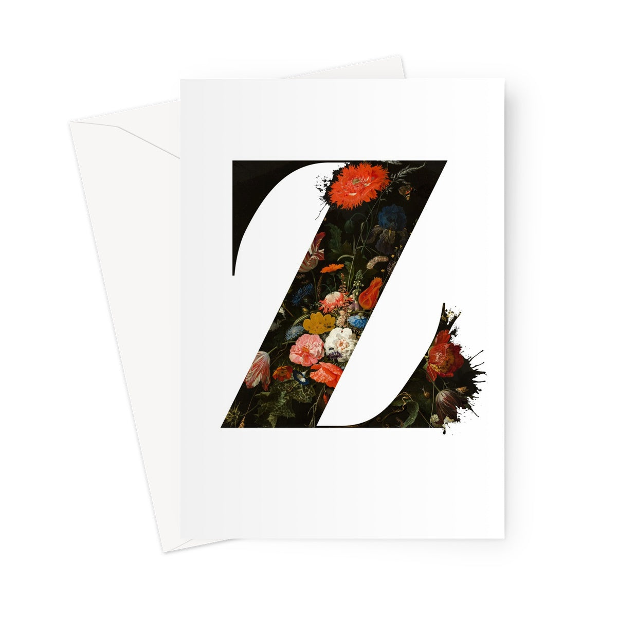 MY TYPE OF BLOOMS - Z Greeting Card
