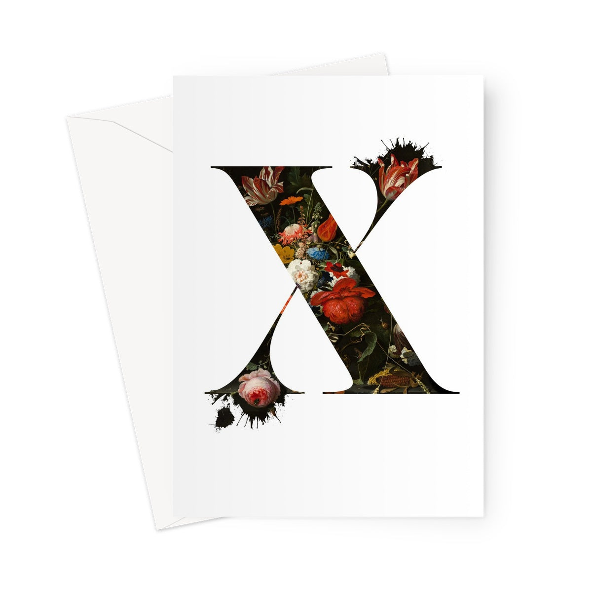 MY TYPE OF BLOOMS - X Greeting Card