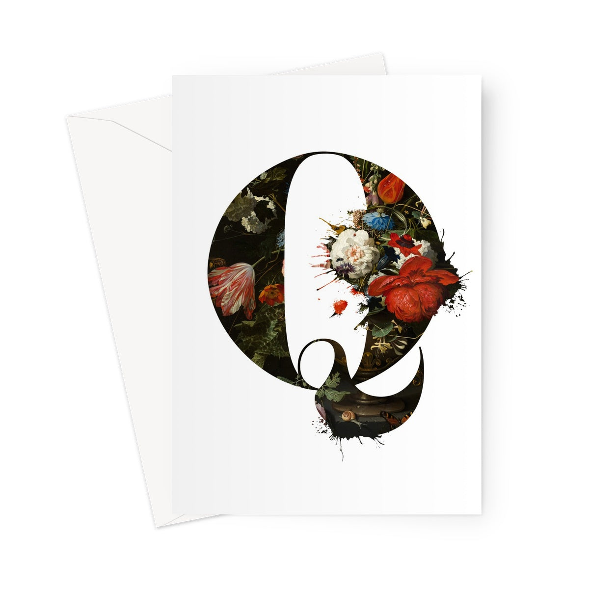 MY TYPE OF BLOOMS - Q Greeting Card