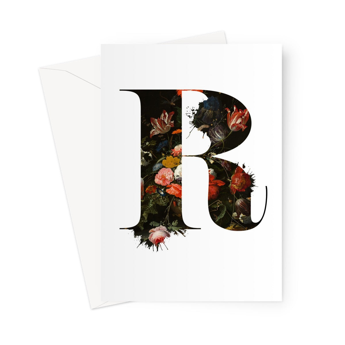 MY TYPE OF BLOOMS - R Greeting Card