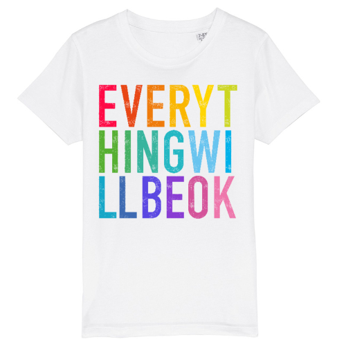 Everything Will Be Ok - White / Rainbow - Kids