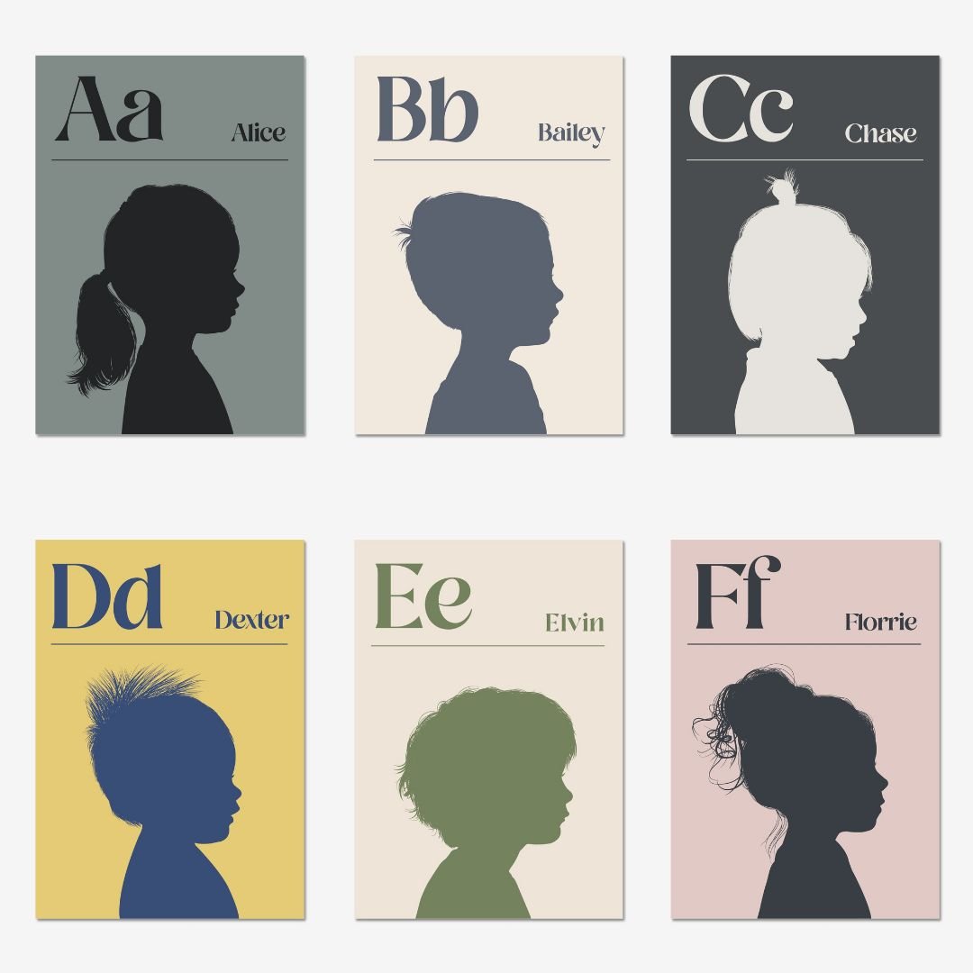 Alphabet Collection - burnt peach.