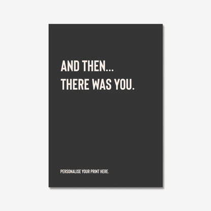 And then... There was you. - burnt peach.