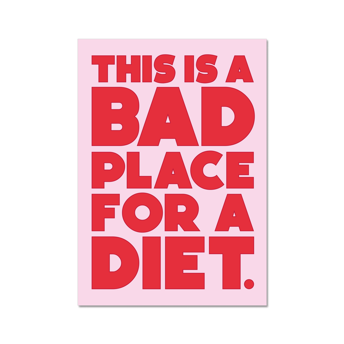 Bad place for a diet - burnt peach.