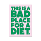 Bad place for a diet - burnt peach.