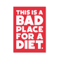 Bad place for a diet - burnt peach.