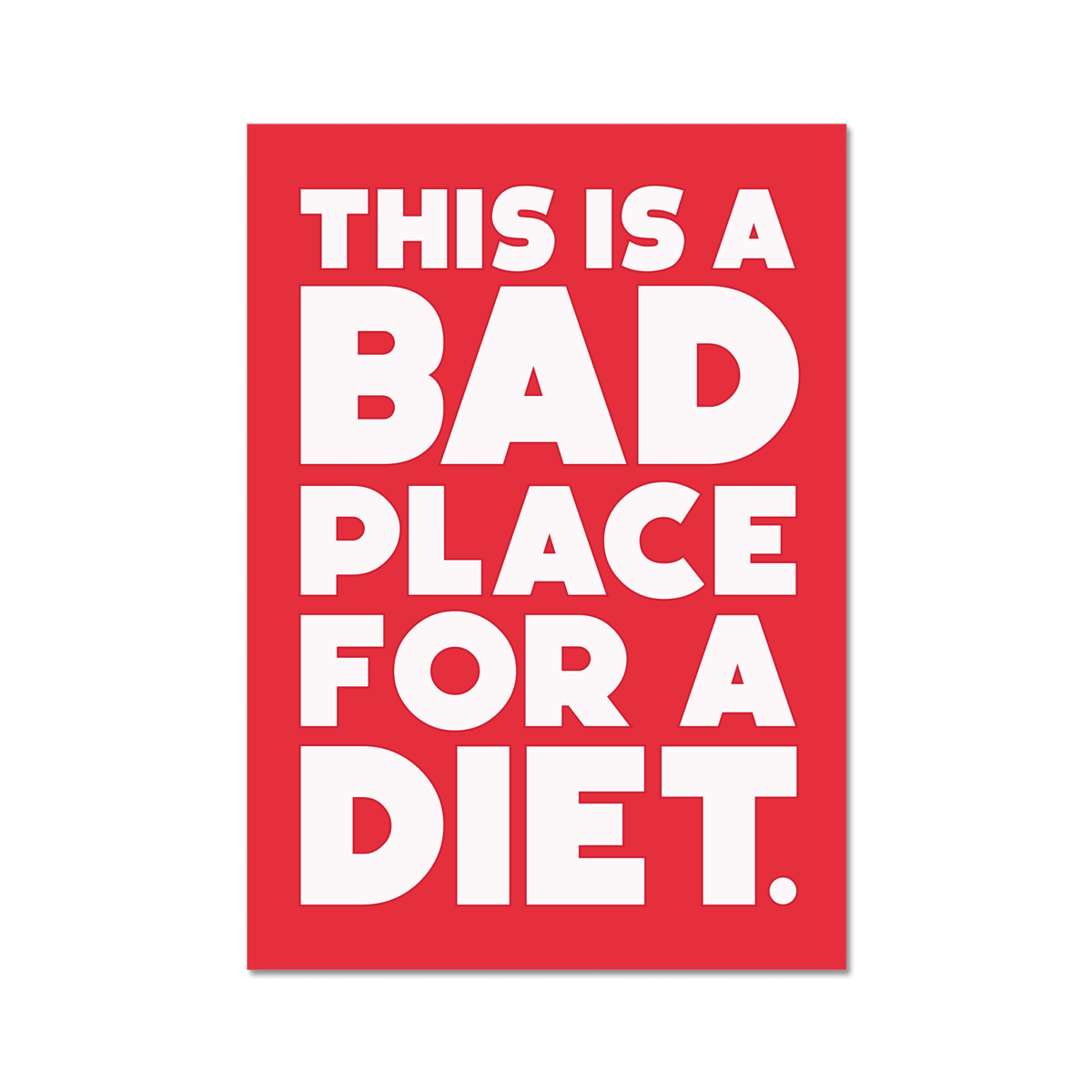 Bad place for a diet - burnt peach.
