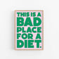Bad place for a diet - burnt peach.