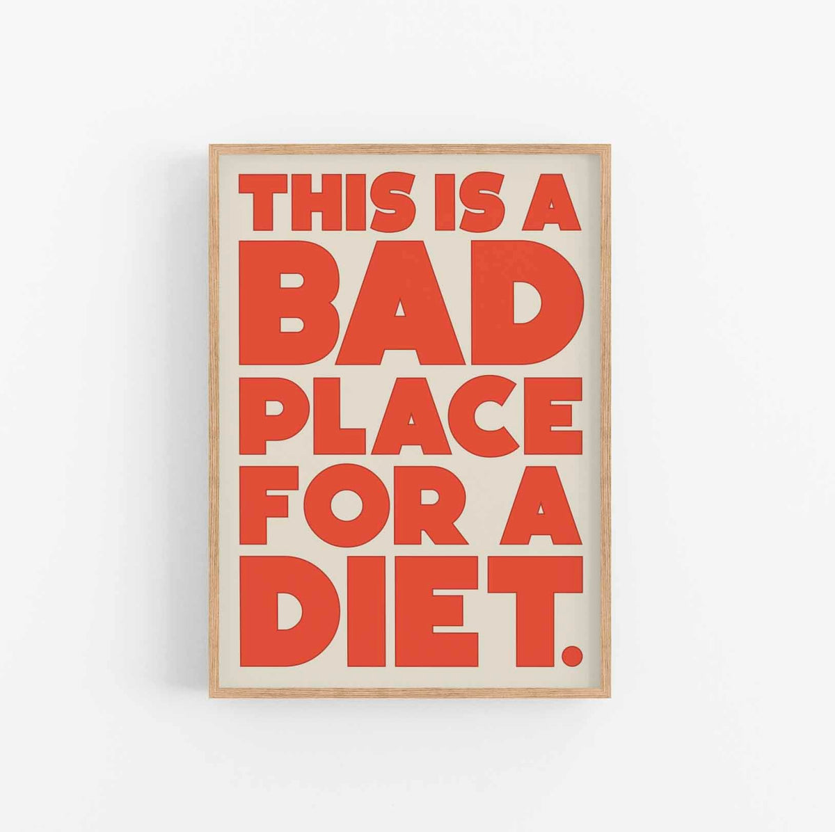 Bad place for a diet - burnt peach.