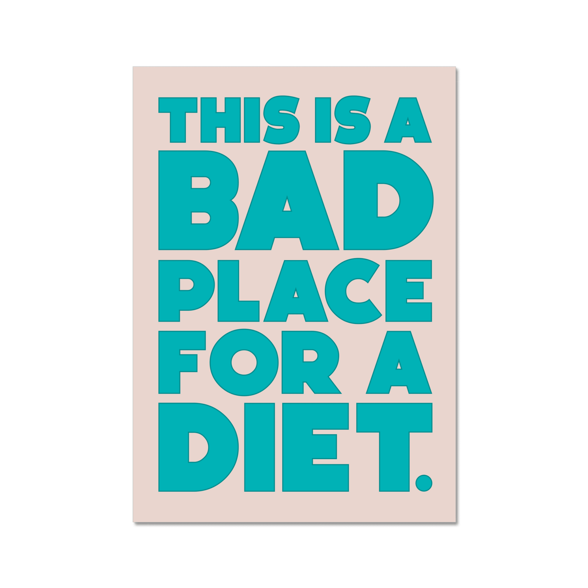Bad place for a diet - burnt peach.