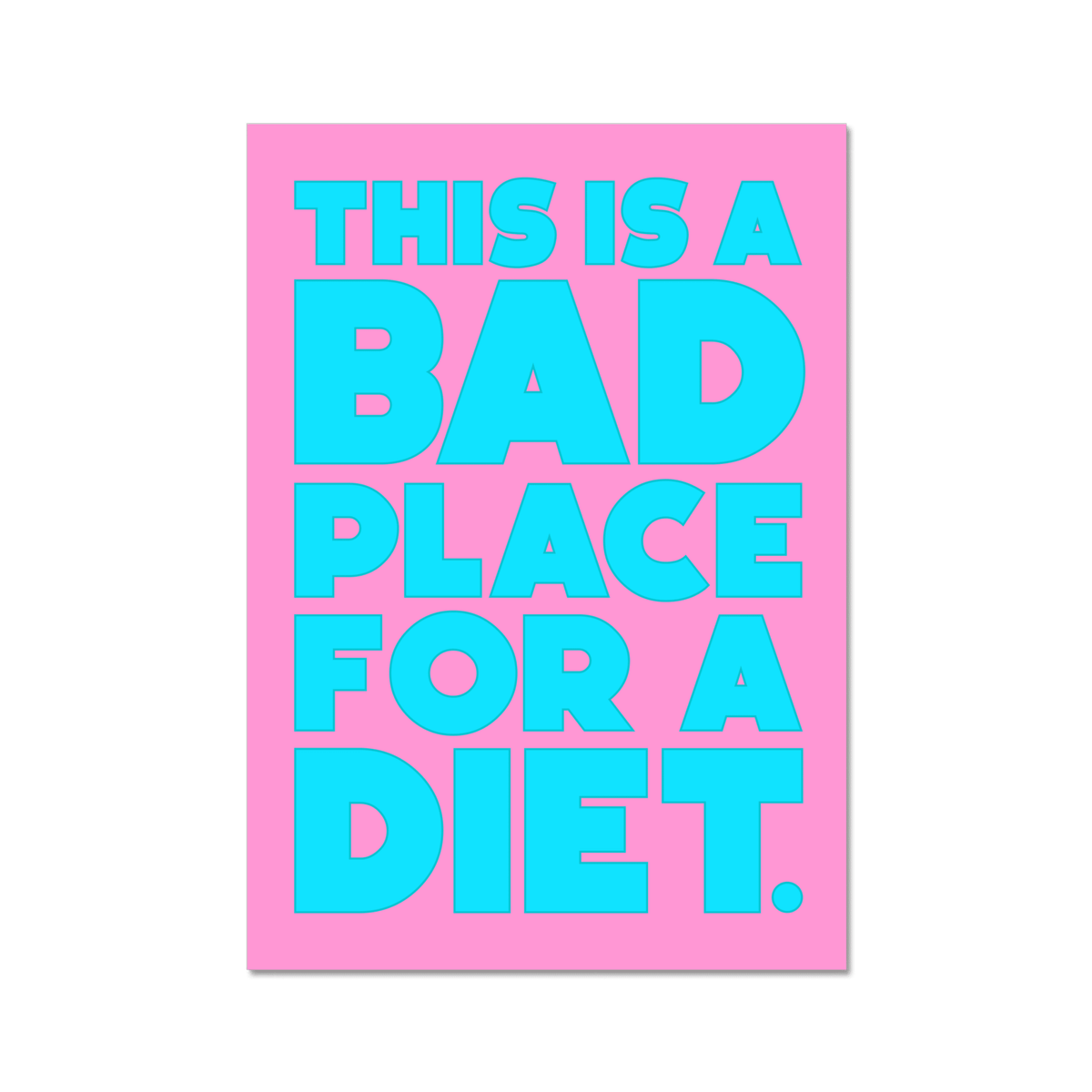 Bad place for a diet - burnt peach.