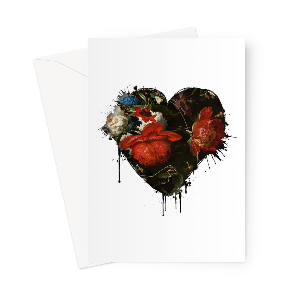 BURSTING WITH LOVE - Nigella Greeting Card - burnt peach.