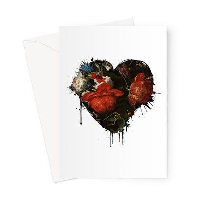 BURSTING WITH LOVE - Nigella Greeting Card - burnt peach.