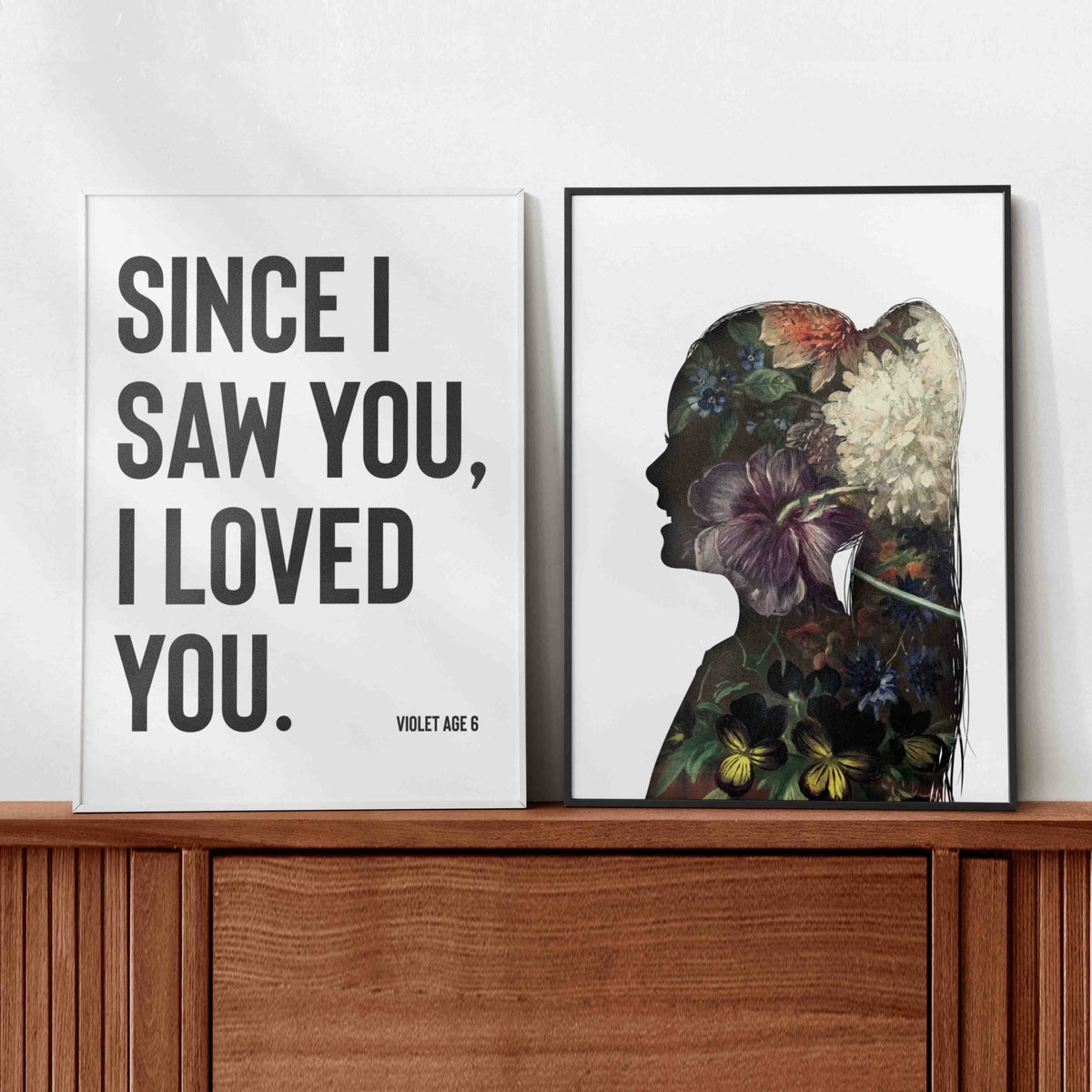 Custom Quote Prints - Personalised Typography Wall Art - burnt peach.