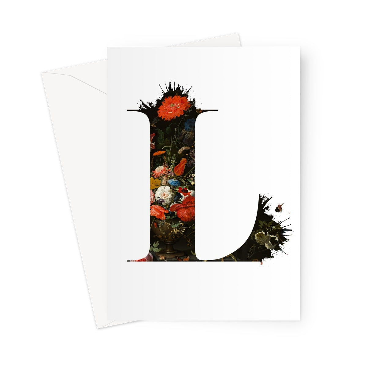 MY TYPE OF BLOOMS - L Greeting Card