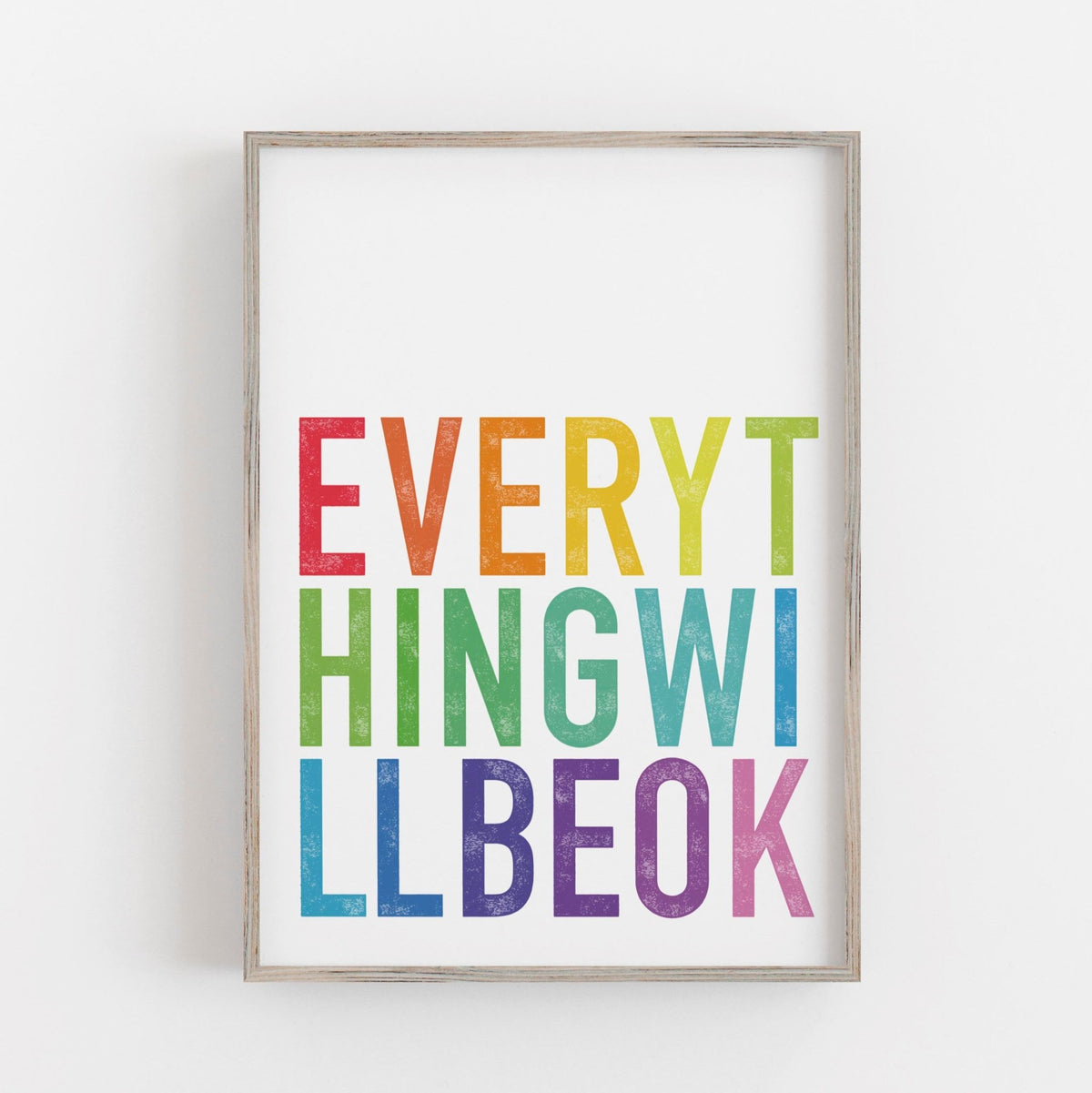 Everything Will Be Ok - Digital Download - burnt peach.