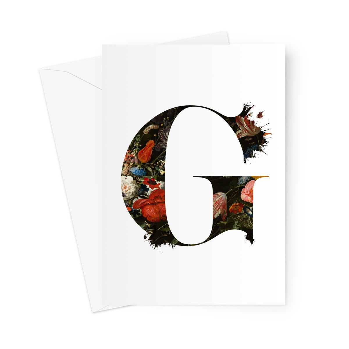 MY TYPE OF BLOOMS - G Greeting Card
