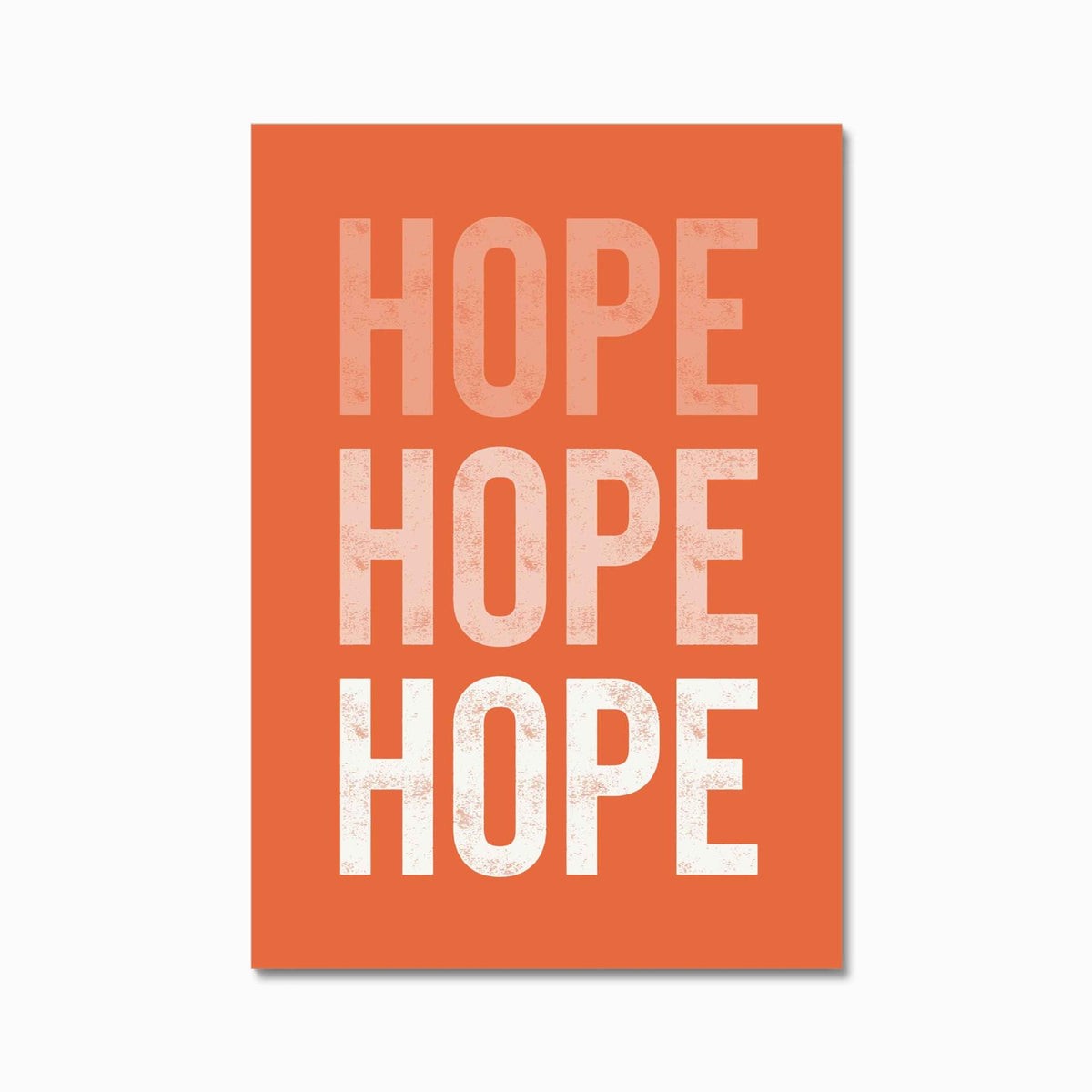 HOPE - burnt peach.