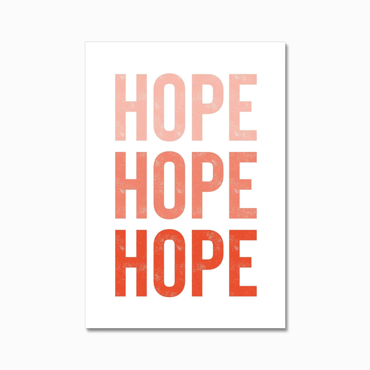HOPE - burnt peach.