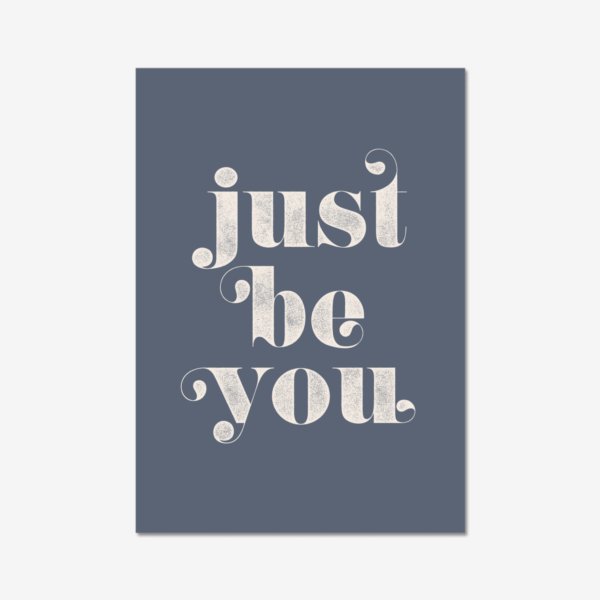 Just Be You - burnt peach.