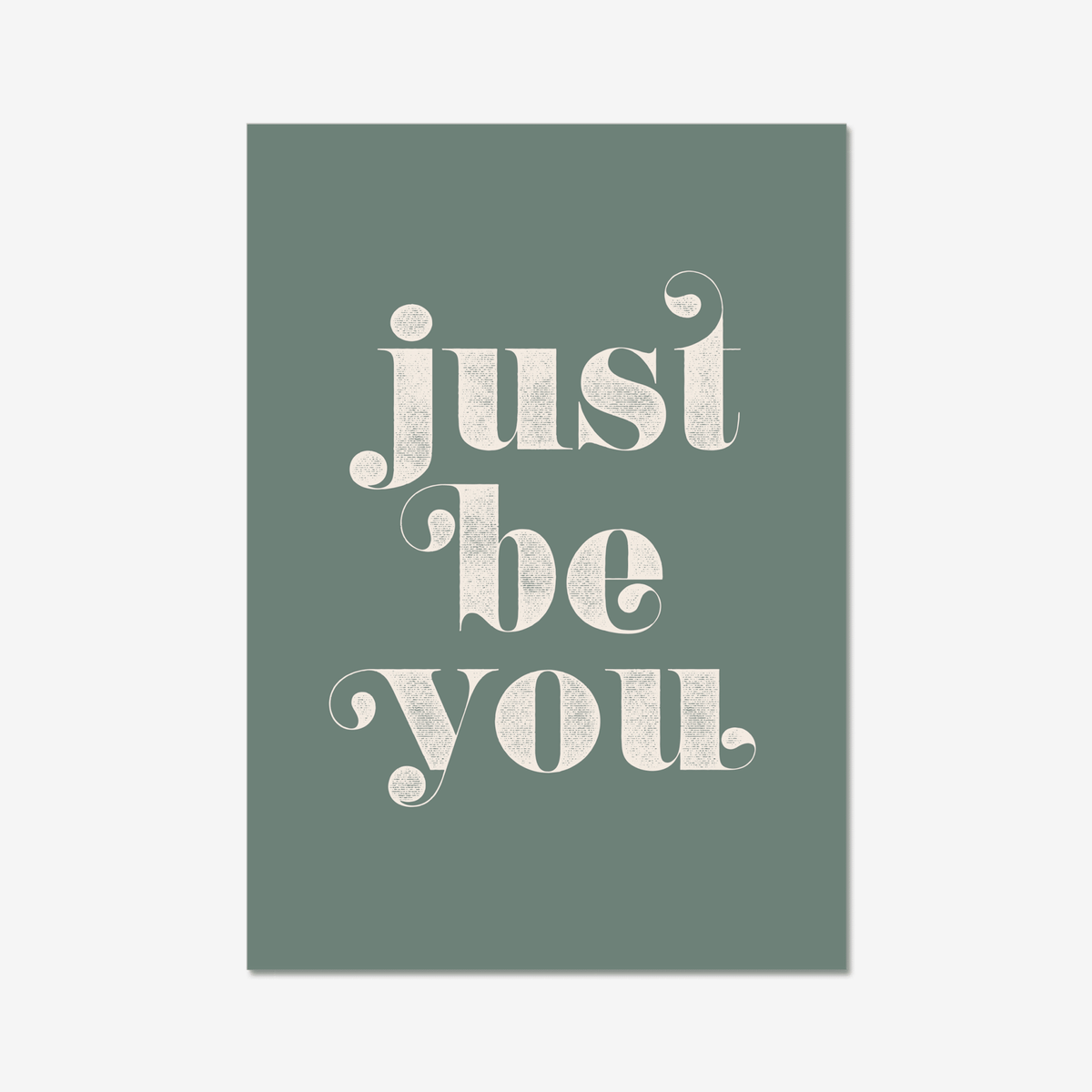 Just Be You - burnt peach.