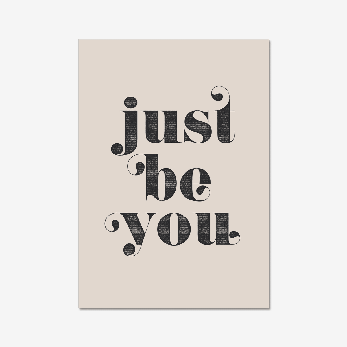 Just Be You - burnt peach.