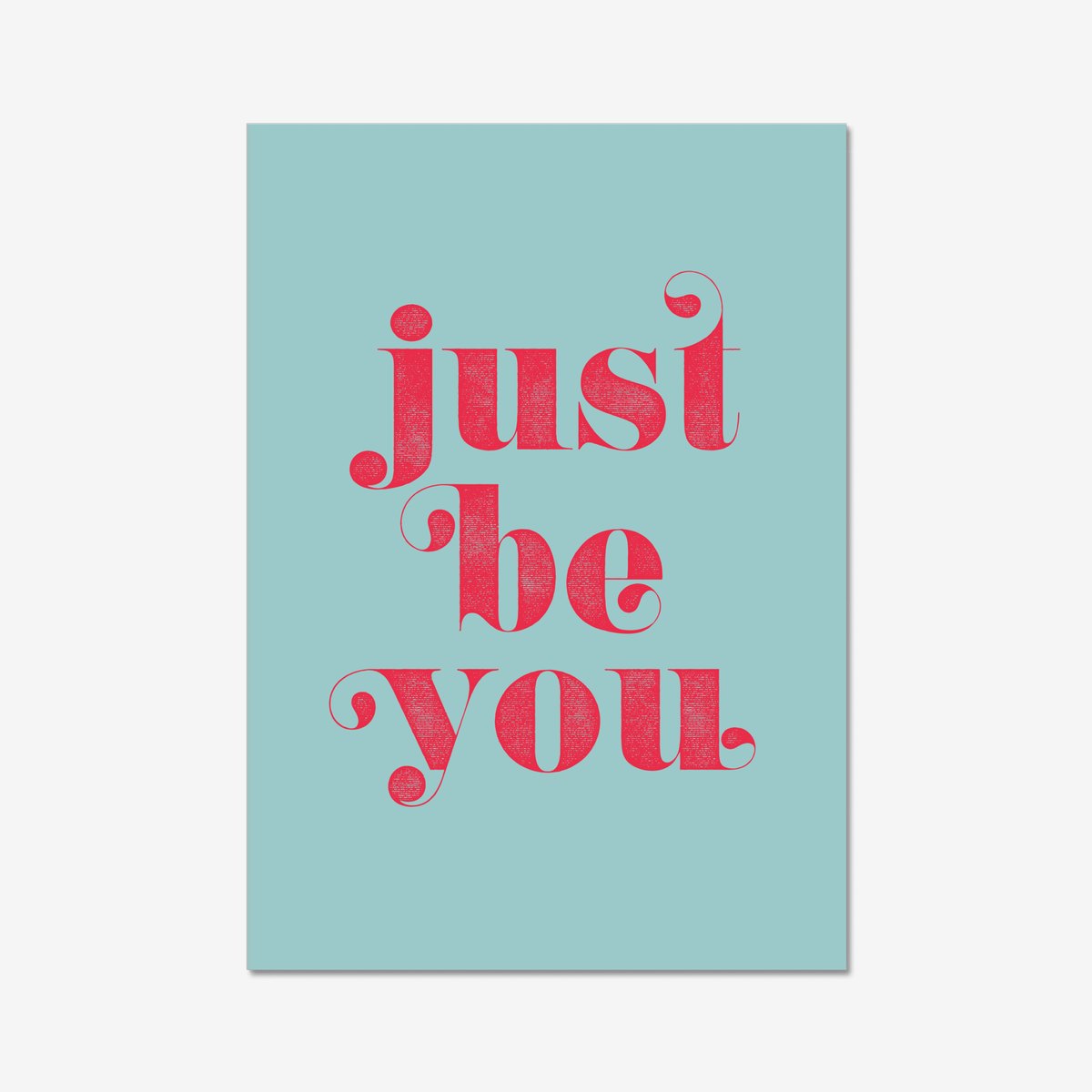 Just Be You - burnt peach.