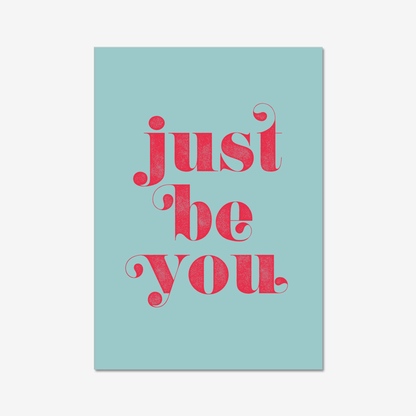 Just Be You - burnt peach.