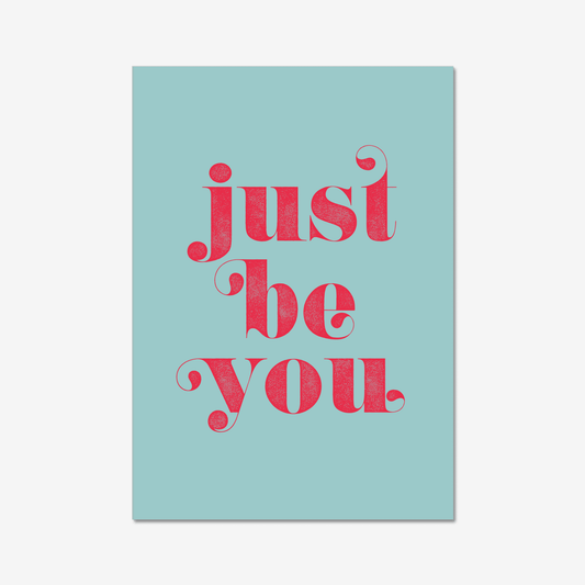 Just Be You - burnt peach.