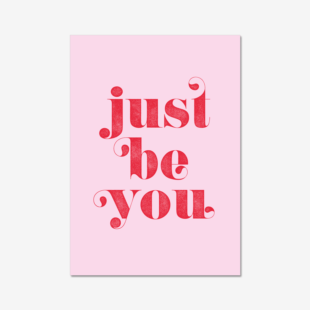 Just Be You - burnt peach.