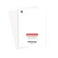 LOVE U - Green / Soft white Greeting Card - burnt peach.