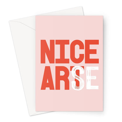 NICE ART - Peachy Greeting Card - burnt peach.