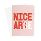 NICE ART - Peachy Greeting Card - burnt peach.