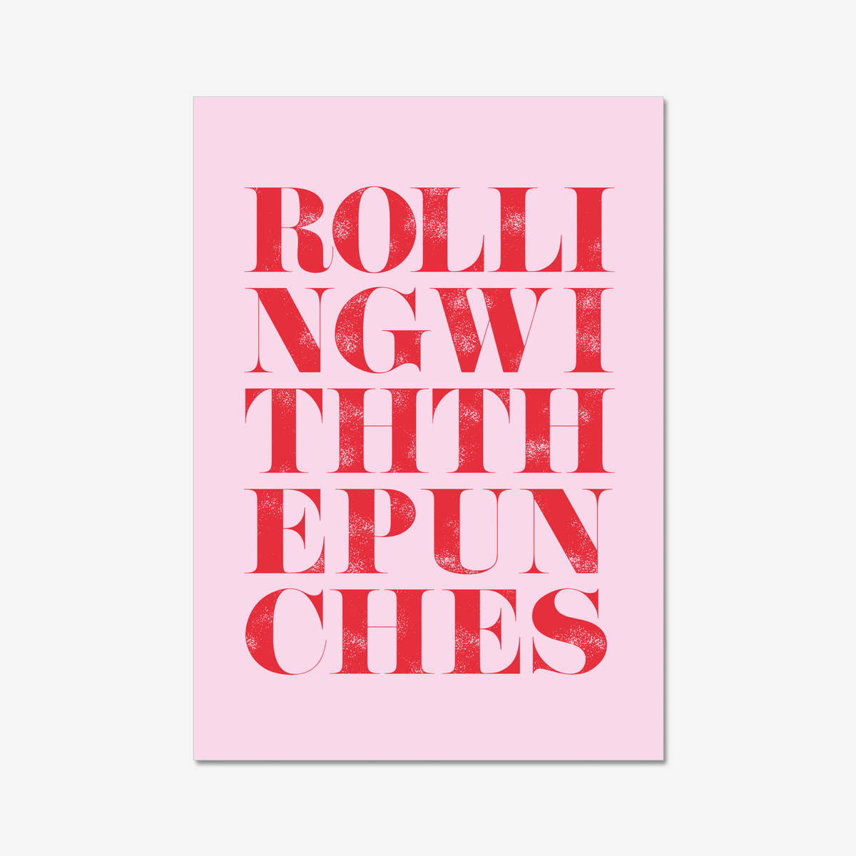 Rolling with the Punches - burnt peach.