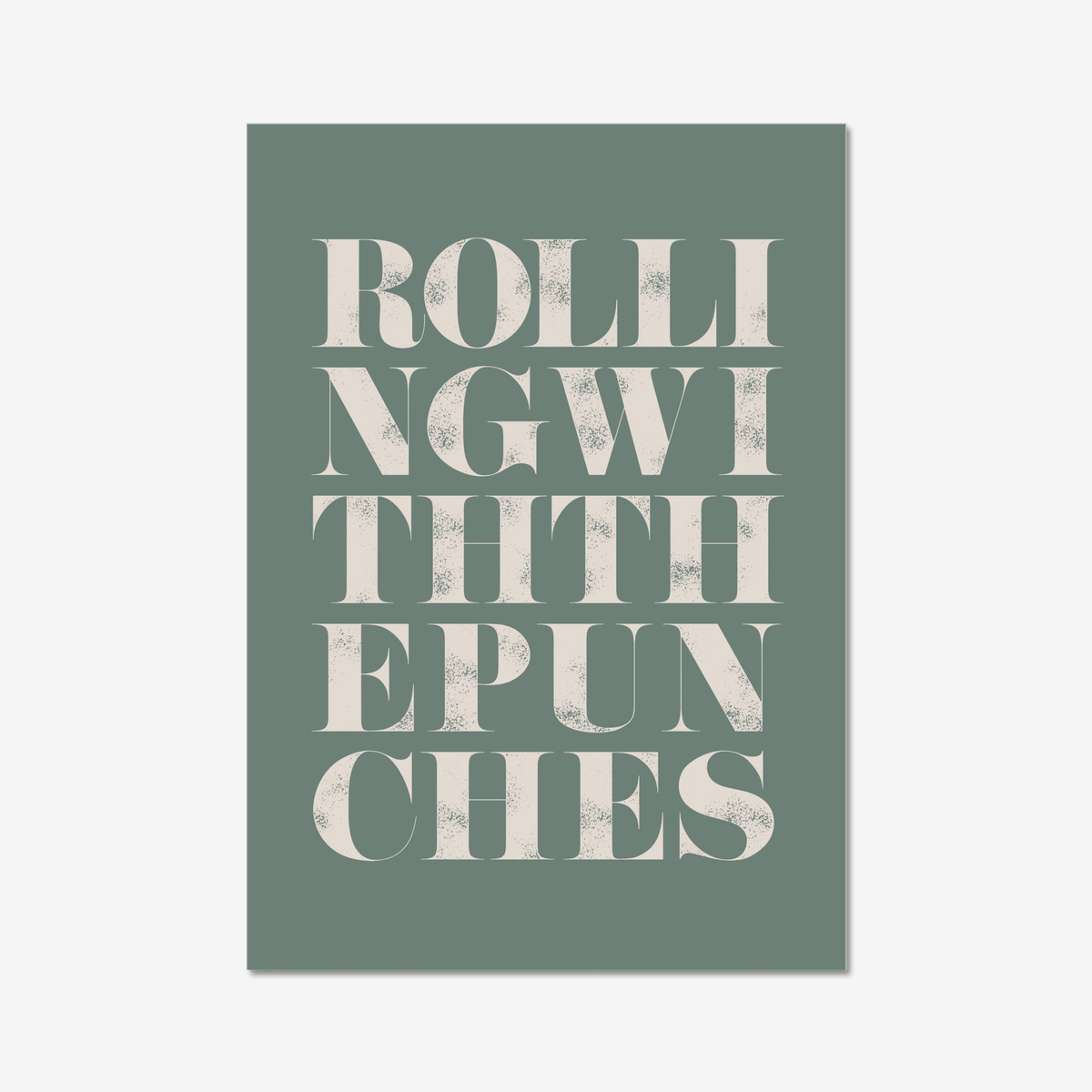 Rolling with the Punches - burnt peach.