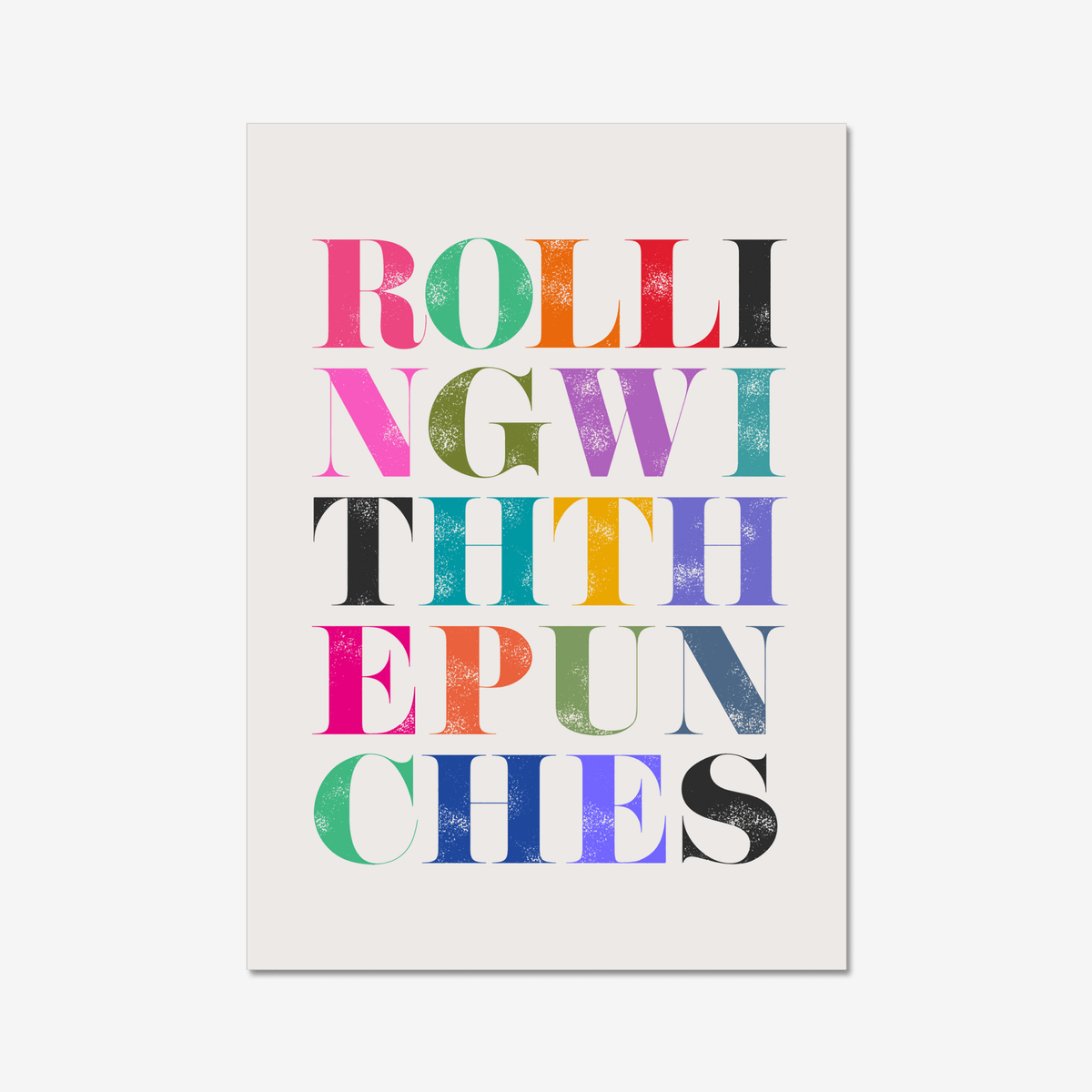 Rolling with the Punches - burnt peach.
