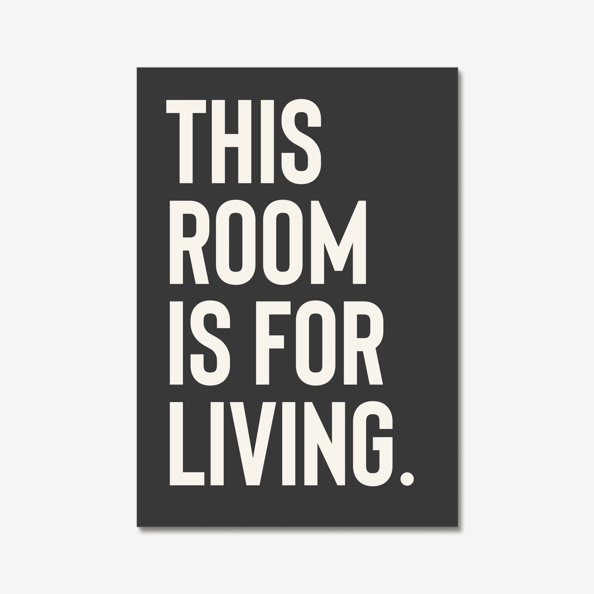 This Room Is For Living - burnt peach.
