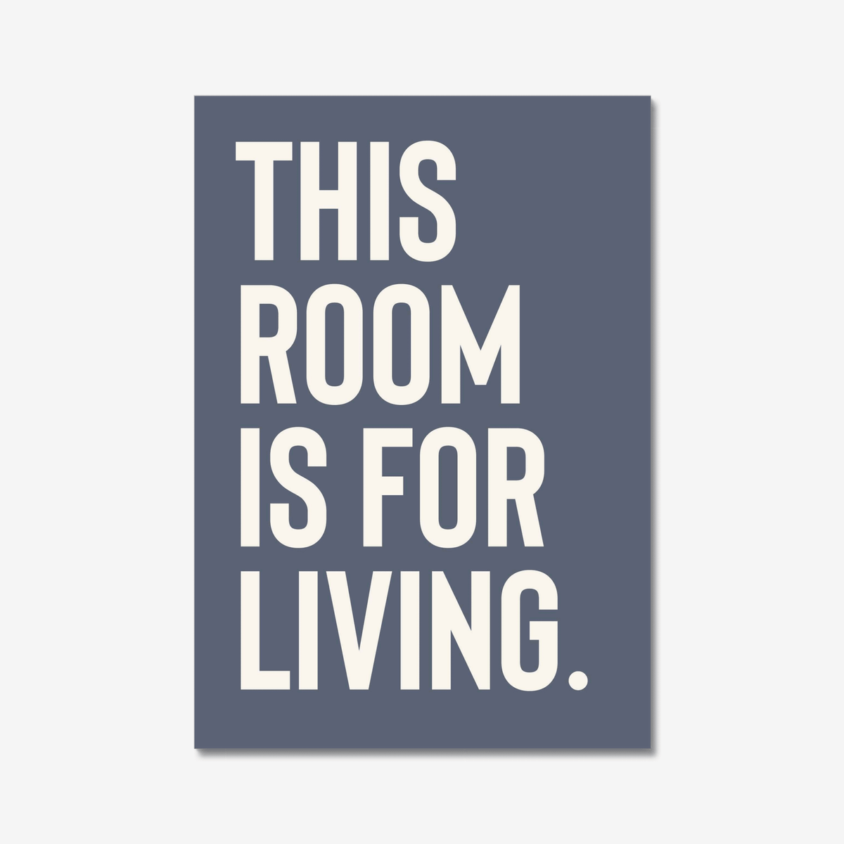 This Room Is For Living - burnt peach.